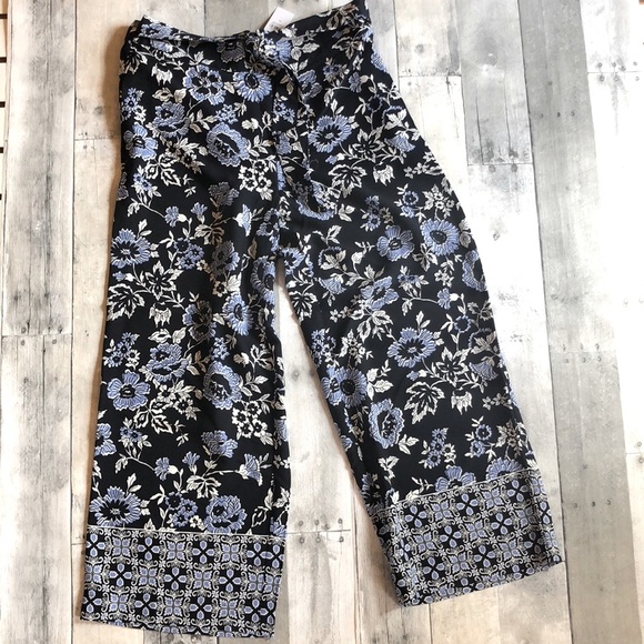 LOFT Pants - Loft wide leg crop pants